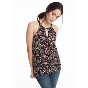 WHBM Layered Multi-Colored Halter Top NWT - Sz S
